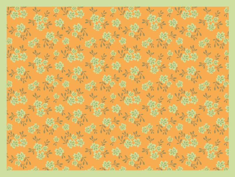 Tappeto vinile fiori superficie a motivo floreale - TenStickers