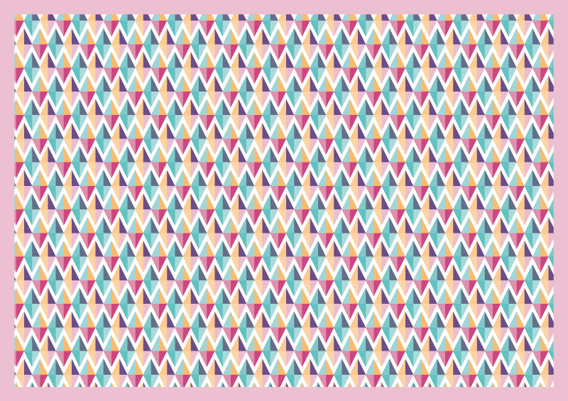 Tappeto vinile bagno runner con motivo geometrico - TenStickers