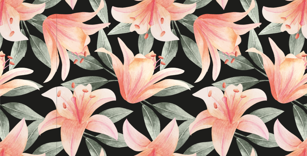 Tappeto vinile fiori immagini di brezza floreale - TenStickers