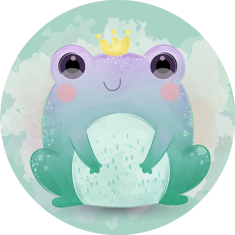 Tappeto vinile per bambini amici acquatici cartoon - TenStickers