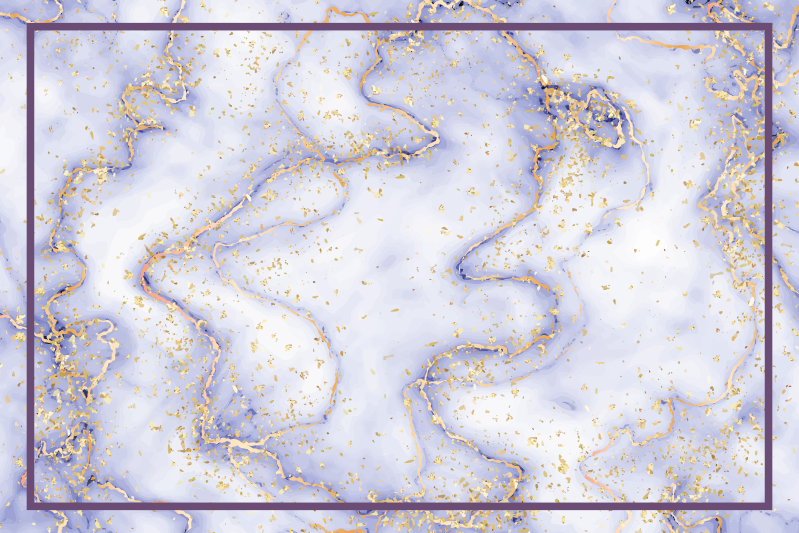 Tappeto vinile effetto marmo schizzi d'oro marmorizzato - TenStickers