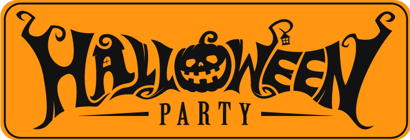Tappeto vinile Halloween banner festivo di halloween - TenStickers