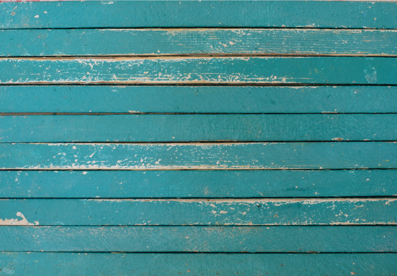 Tappeto vinile effetto legno tavola rovinata - TenStickers