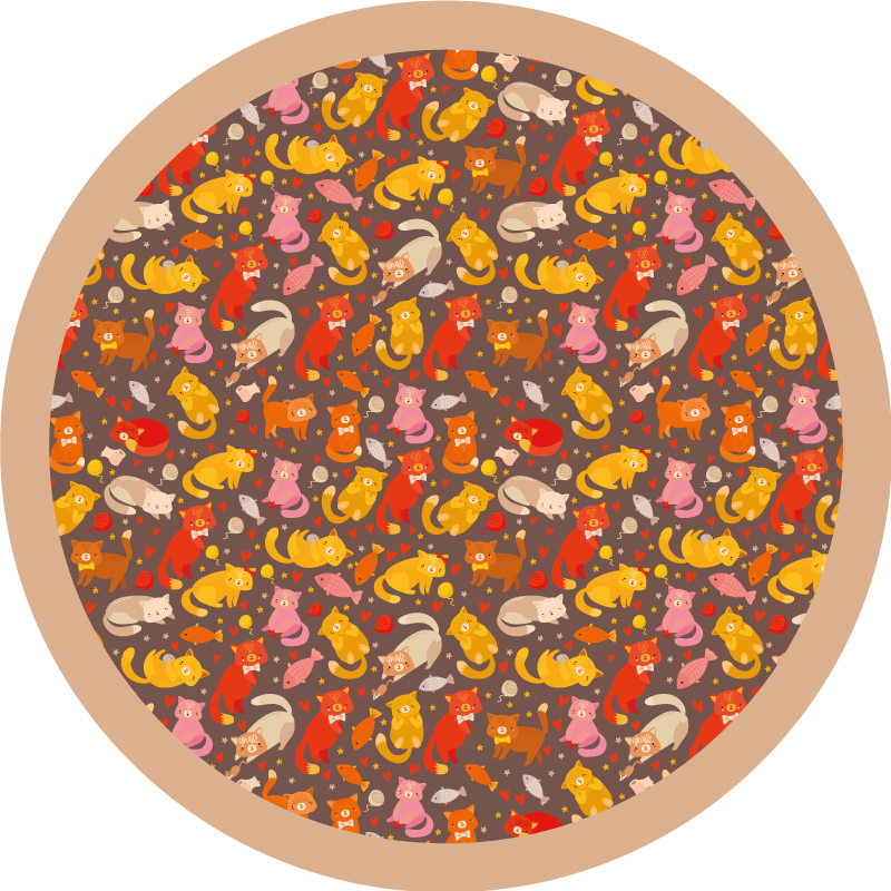 Tappeto vinile per bambini modello animale giocoso - TenStickers