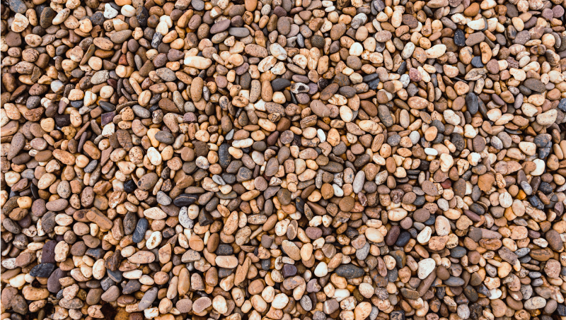 Tappeto in vinile pietre Pavimento di ciottoli di mare - TenStickers