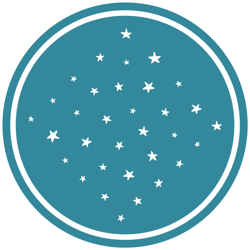 Tappetto vinile stelle motivo stellare - TenStickers