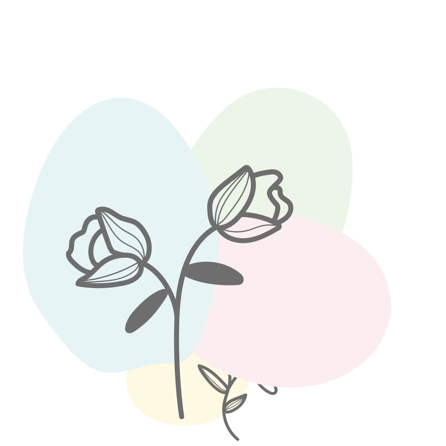 Tappeto vinile fiori tappeto a cuore floreale - TenStickers