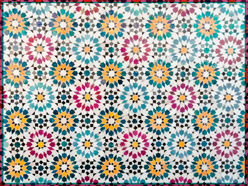 Tappeto vinile mosaico con motivi a mosaico - TenStickers