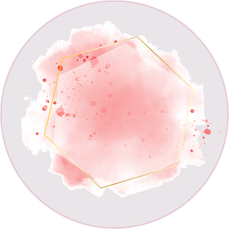 Tappeto vinile minimalista acquerello astratto - TenStickers