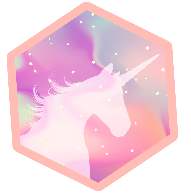 Tappeto vinile bebé mitico unicorno - TenStickers