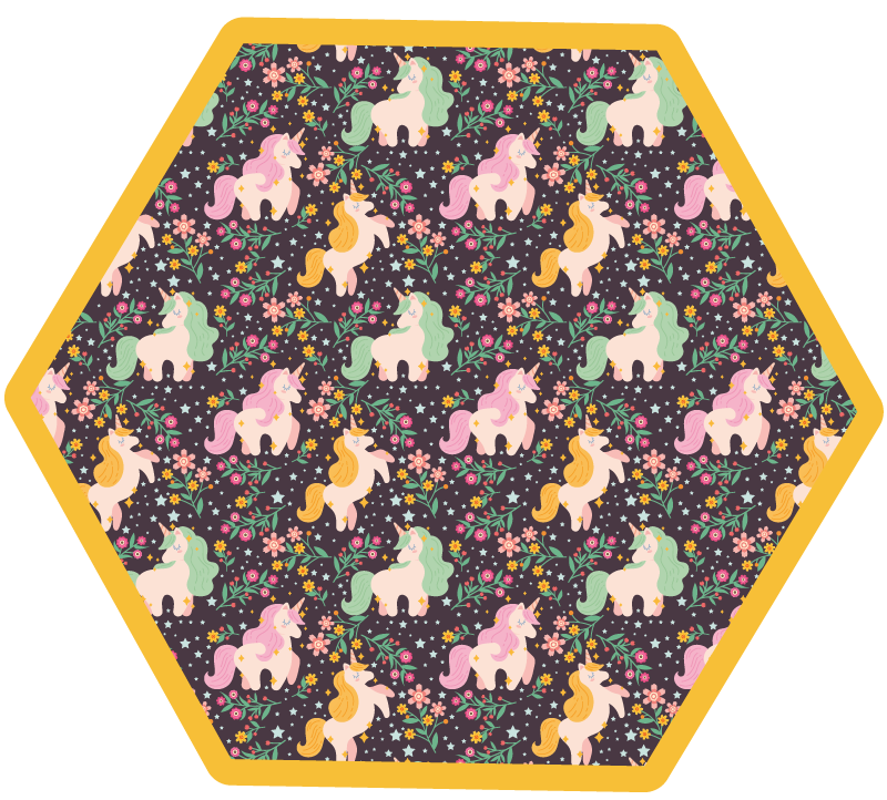 Tappeto vinile per bambini parco giochi per creature mitiche - TenStickers