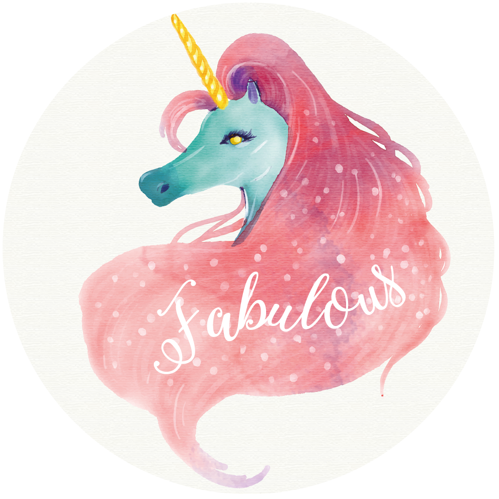 Tappeto vinile bebé favoloso unicorno - TenStickers