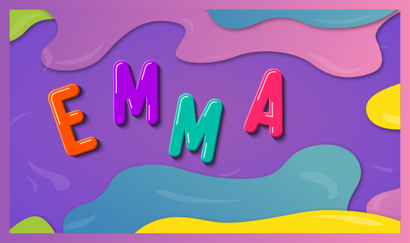 Tappeto vinile con nome nome personalizzato - TenStickers