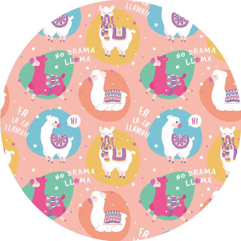 Tappeto vinile per bambini vivace circolo di lama - TenStickers