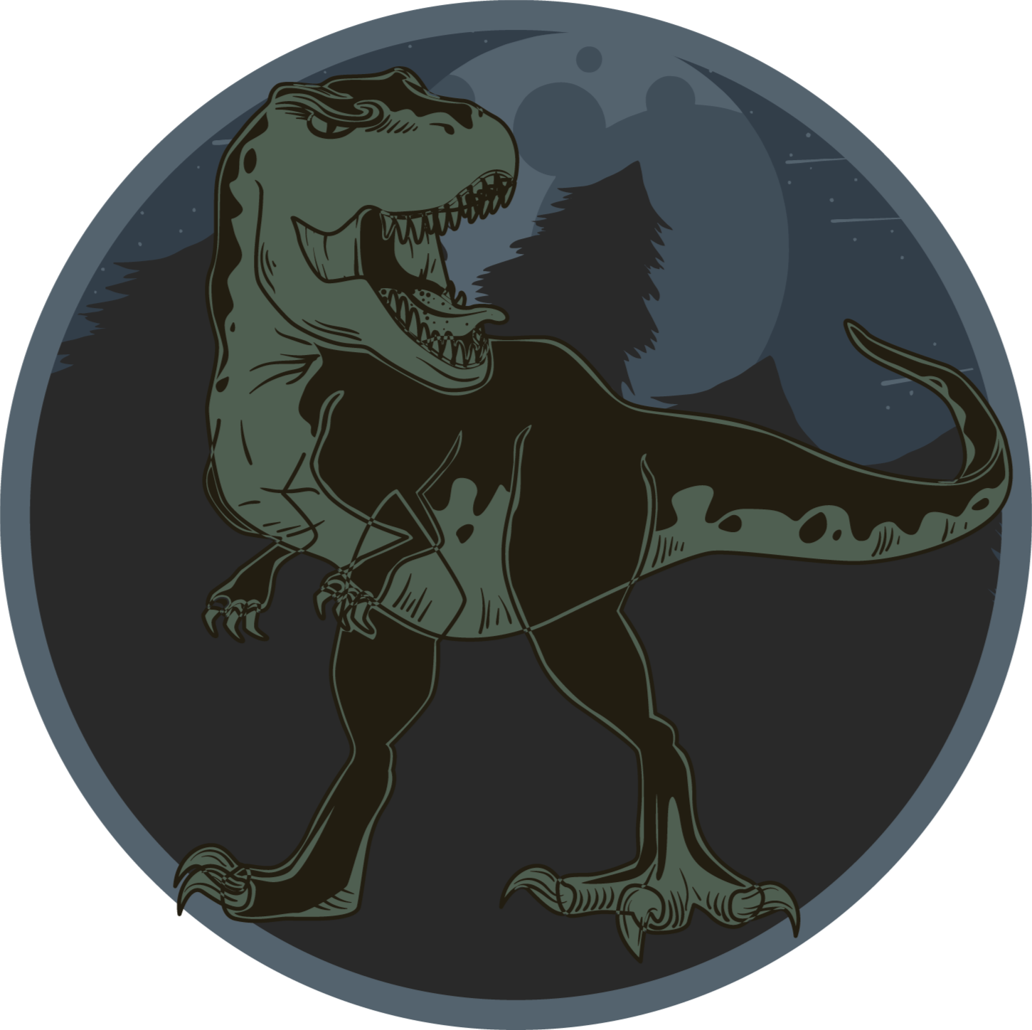 Tappeto vinile animali illustrazione di dinosauro - TenStickers