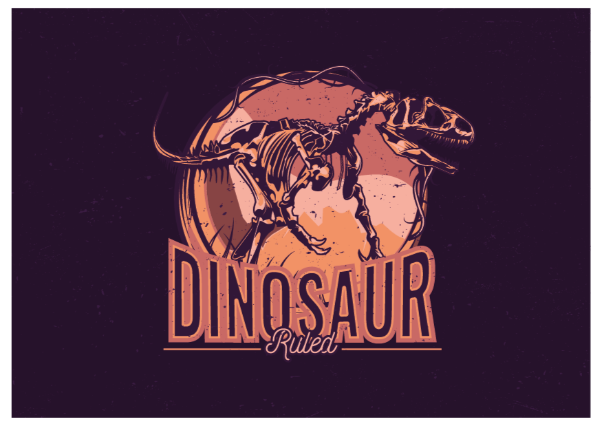 Tappeto vinile animali immagine grafica del dinosauro - TenStickers