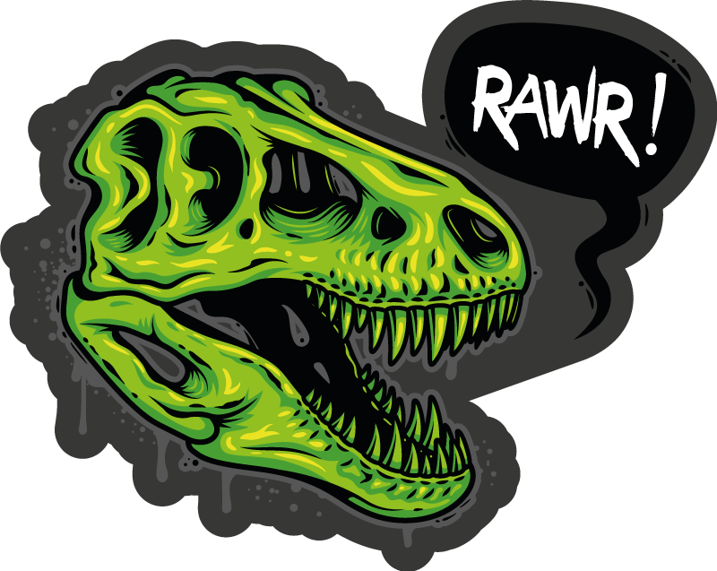 Tappeto vinile animali grafica dei dinosauri - TenStickers