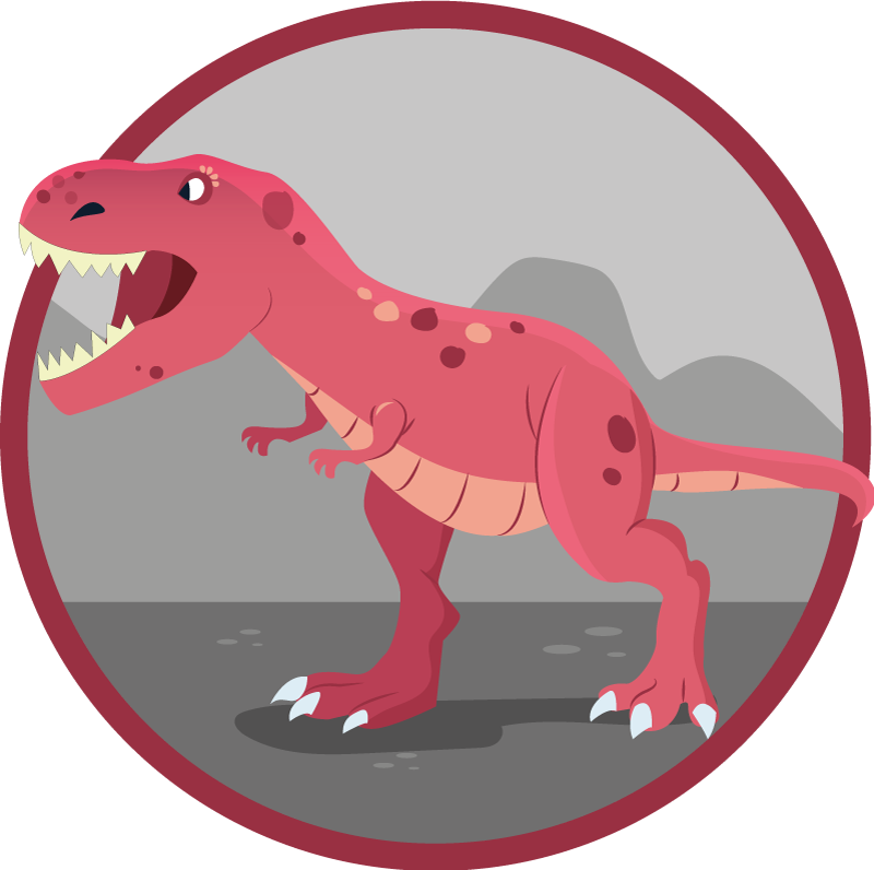Tappeto vinile per bambini tempo di gioco dei dinosauri - TenStickers