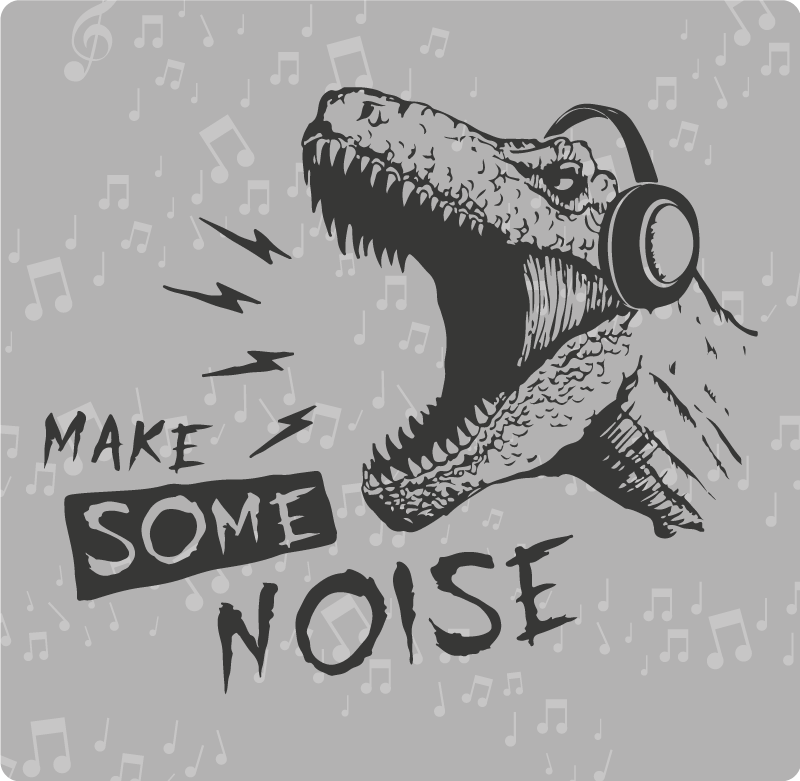 Tappeto vinile per bambini suono dinamico dei dinosauri - TenStickers