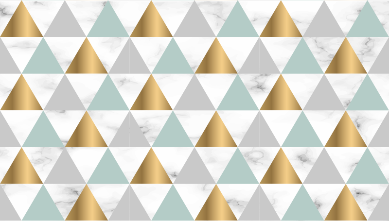 Tappeto vinile geometrico triade geometrica - TenStickers