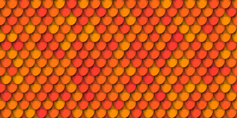 Tappeto vinile motivi modello di squame autunnali - TenStickers