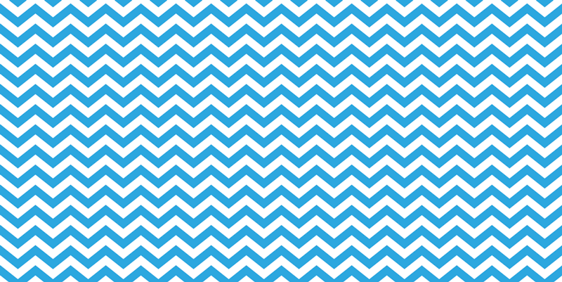 Tappeto pvc cucina motivo a zigzag blu - TenStickers