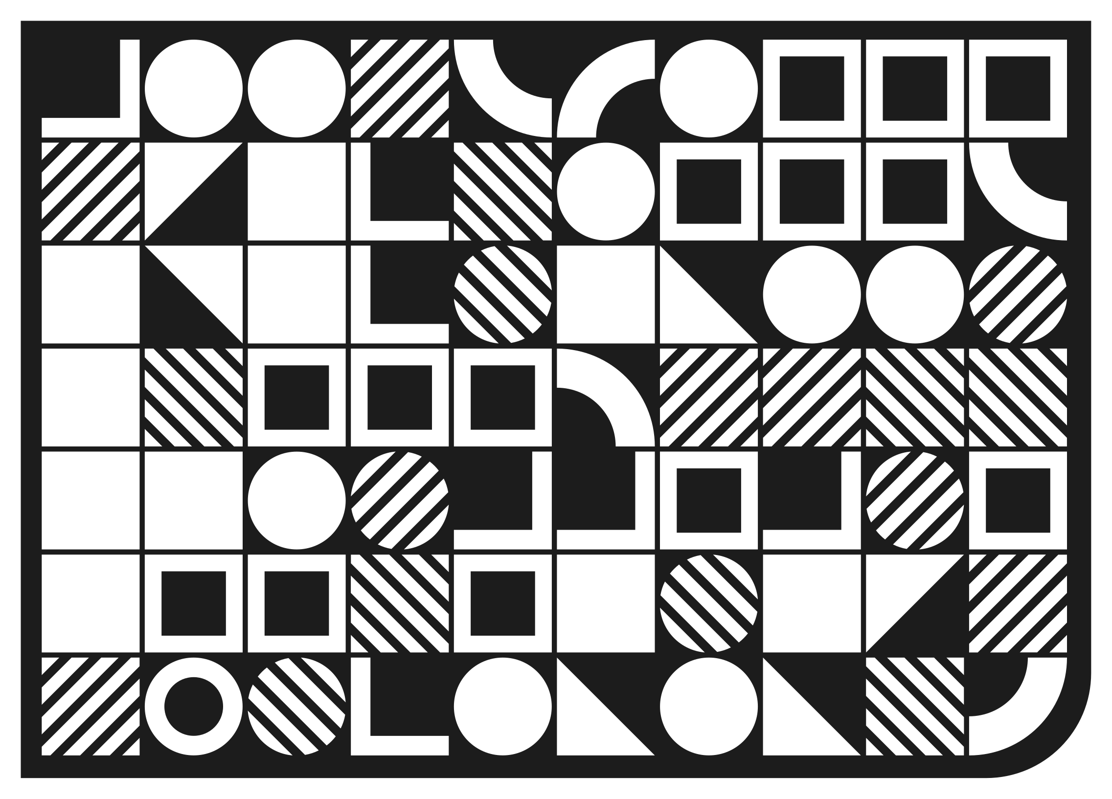 Tappeto vinile geometrico equilibrio delle forme geometriche - TenStickers