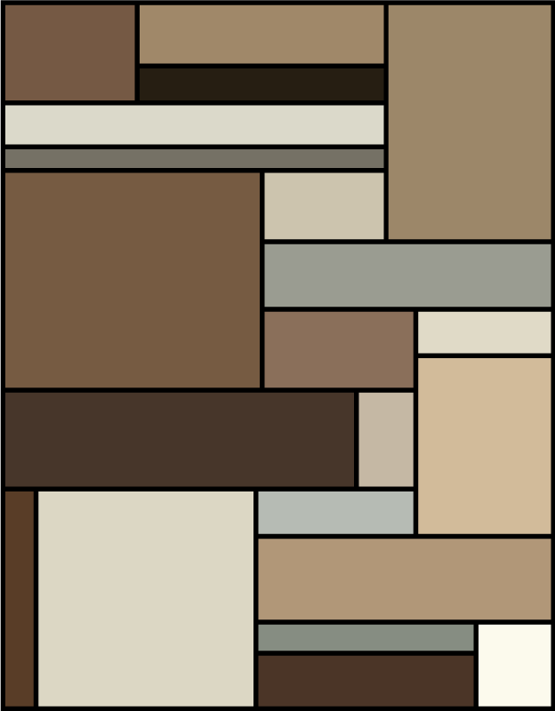 Tappeto vinile moderno strati geometrici contemporanei - TenStickers