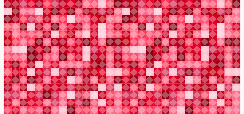 Tappeto vinile geometrico motivo geometrico rosso - TenStickers