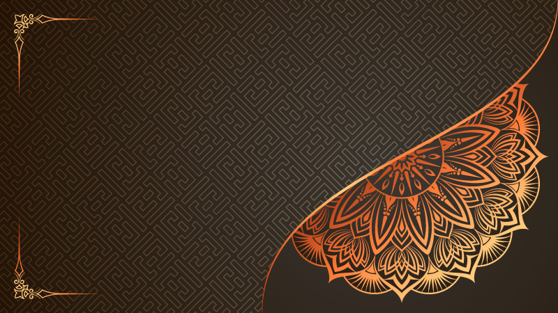 Tappeto vinile Mandala disegno dell'angolo mandala - TenStickers