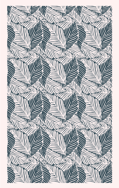 Tappeto vinile natura motivi di foglie lussureggianti - TenStickers