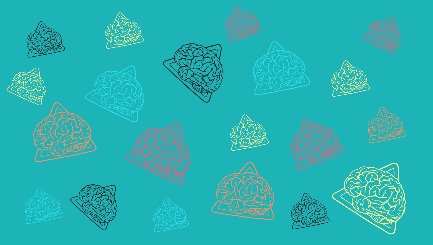 Tappeto vinile per bambini modelli cerebrali astratti - TenStickers