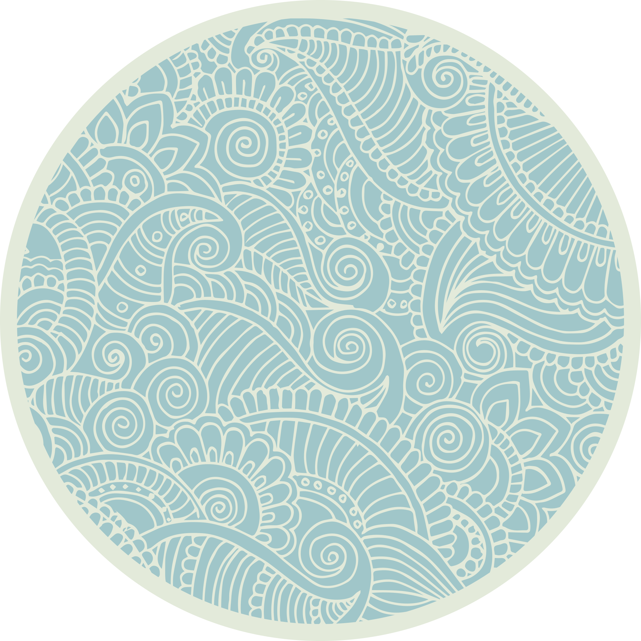 Tappeto vinile Mandala mandala vorticoso - TenStickers