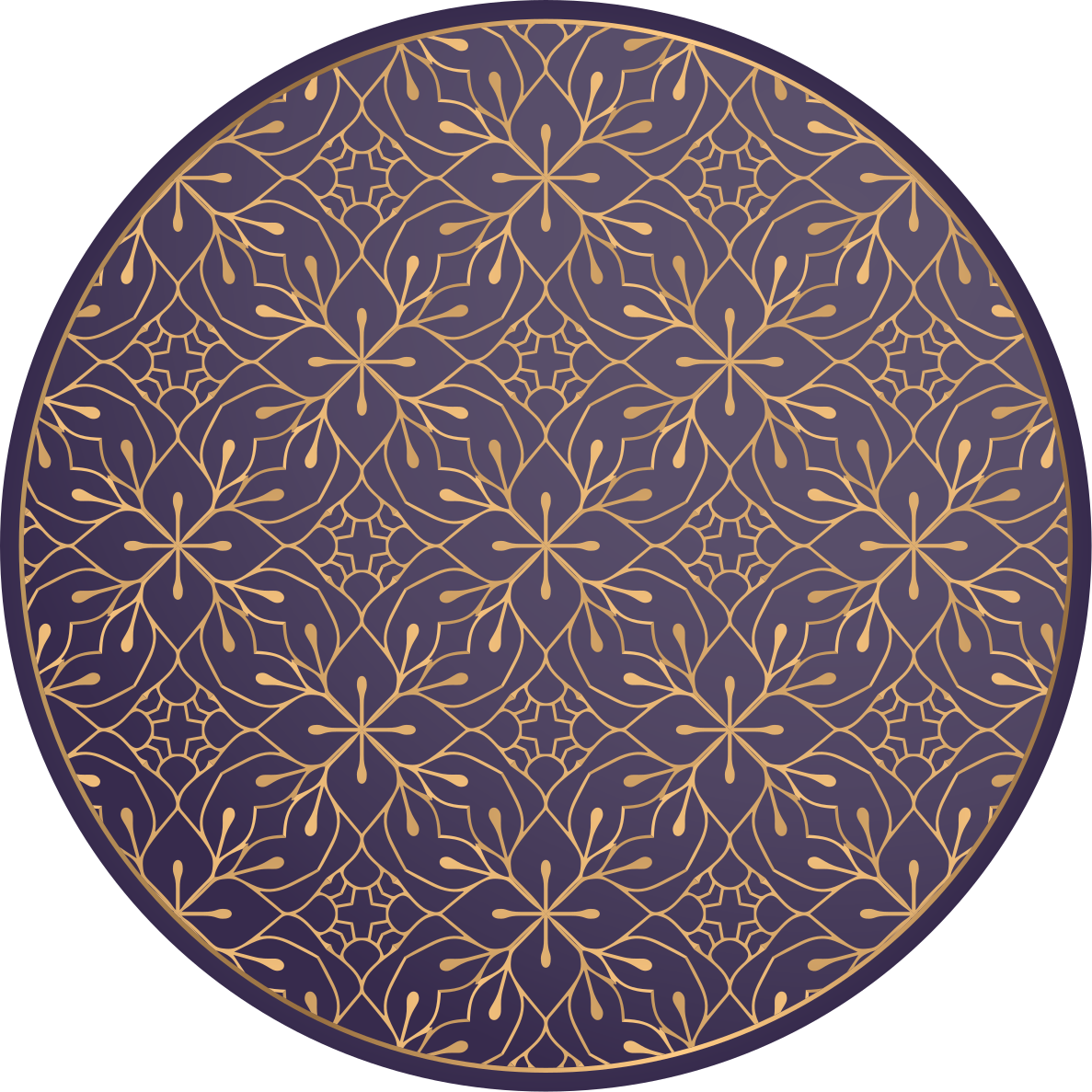 Tappeto vinile Mandala eleganza floreale mandala - TenStickers