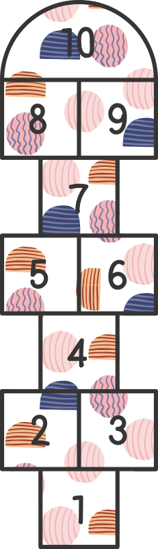 Tappeto vinile alfabeto numeri della campana - TenStickers