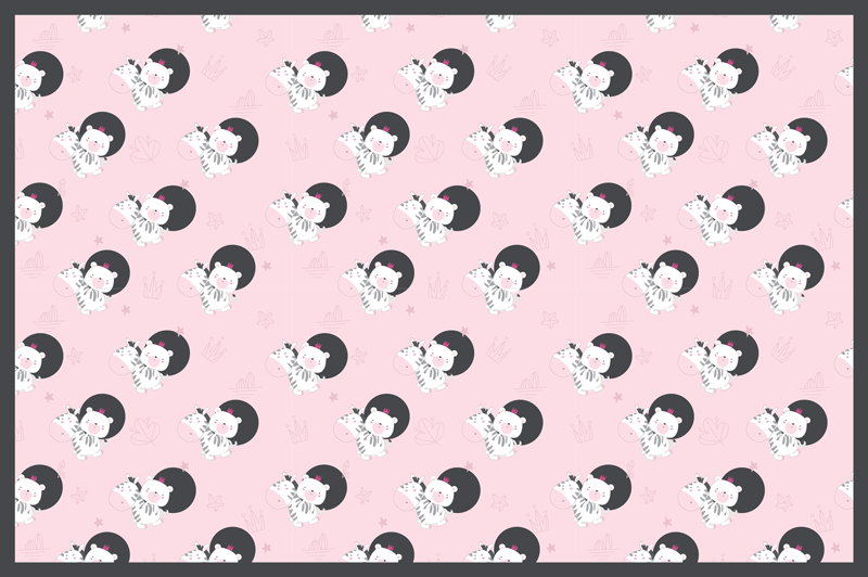 Tappeto vinile per bambini grafica giocosa della ballerina - TenStickers