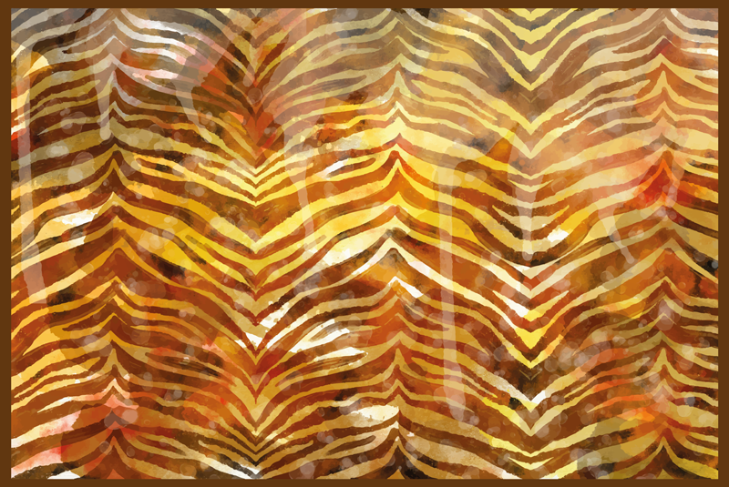 Tappeto vinile stampa animale atmosfera da safari - TenStickers