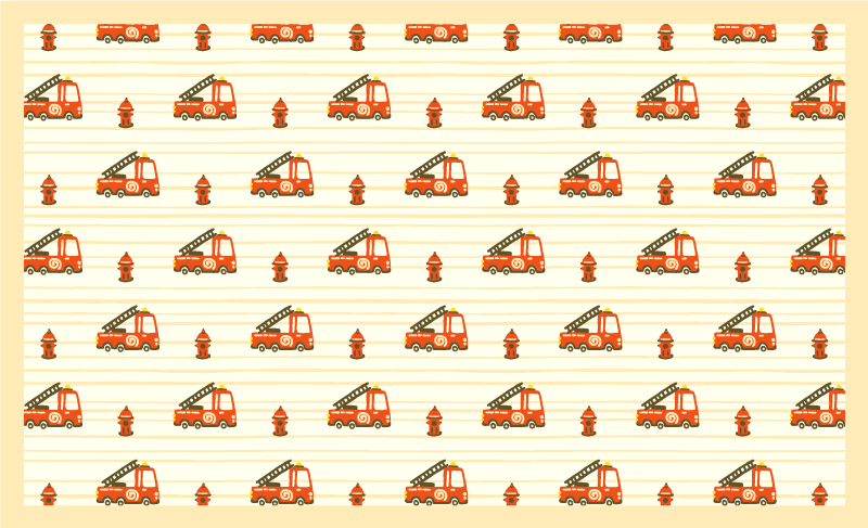 Tappeto vinile per bambini tema dei trasporti giocoso - TenStickers