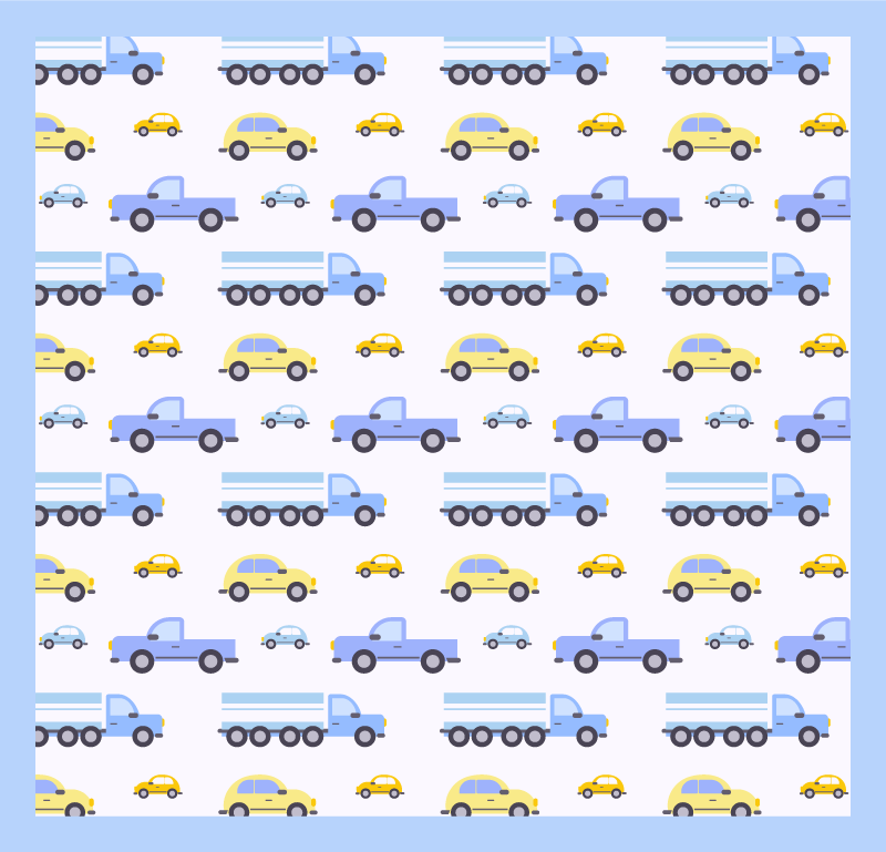 Tappeto vinile per bambini tema del traffico giocoso - TenStickers