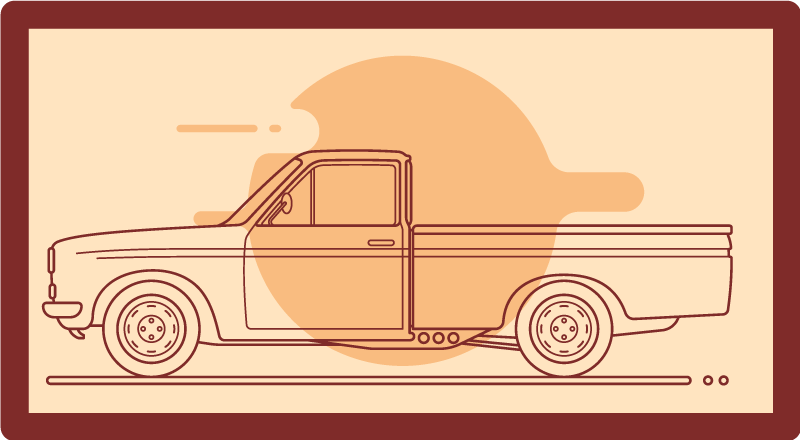 Tappeto vinile per bambini illustrazione veicoli giocattolo - TenStickers