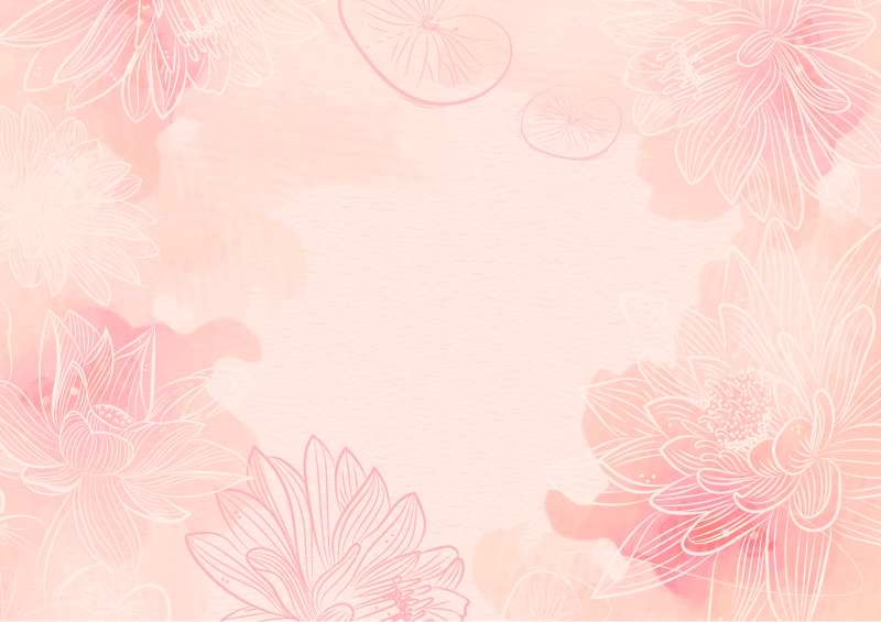 Tappeto vinile fiori tranquillità floreale - TenStickers