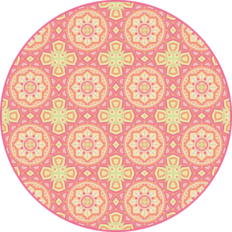 Tappeto vinile Mandala cerchio modello mandala - TenStickers