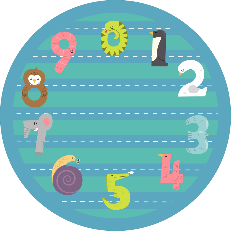 Tappeto vinile per bambini pista circolare - TenStickers