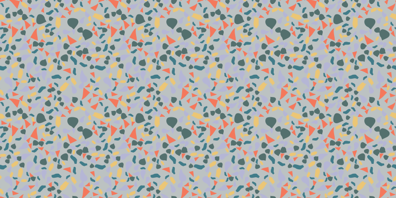 Tappeto vinile effetto marmo forme astratte vibranti - TenStickers