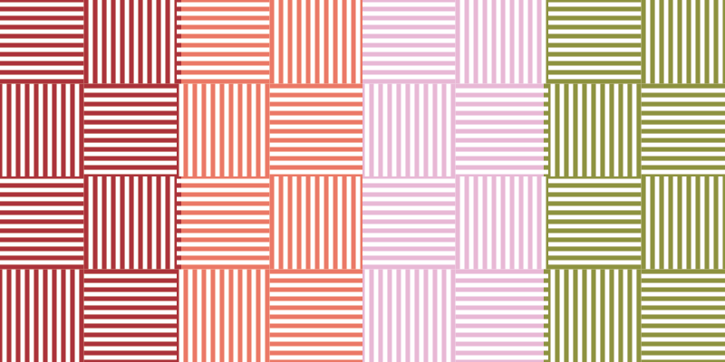 Tappeto vinile strisce blocchi di colore a strisce - TenStickers