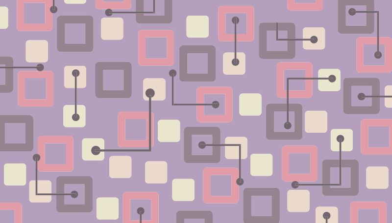 Tappeto vinile geometrico circuiti geometrici - TenStickers