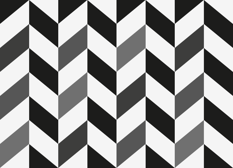 Tappeto vinile geometrico contrasto chevron - TenStickers
