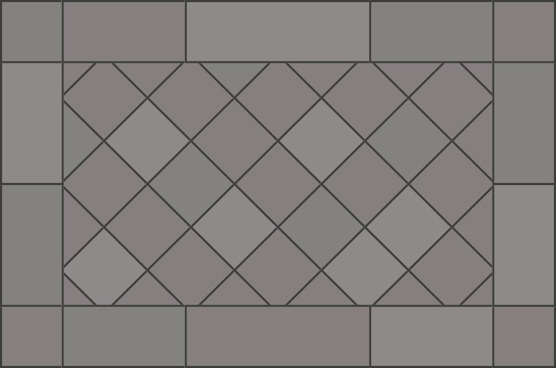 Tappeto vinile piastrelle geometrie piastrellate - TenStickers