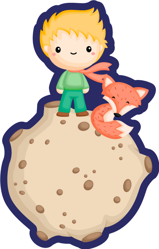 Tappeto vinile per bambini esploratore spaziale cartoon - TenStickers