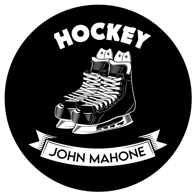 Tappeto vinile con nome arredamento da hockey personalizzato - TenStickers